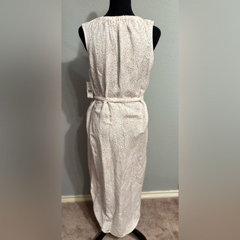 NWT Cloth & Stone Linen Blend Button Front Midi Dress Sizes S & M - Picture 4 of 6